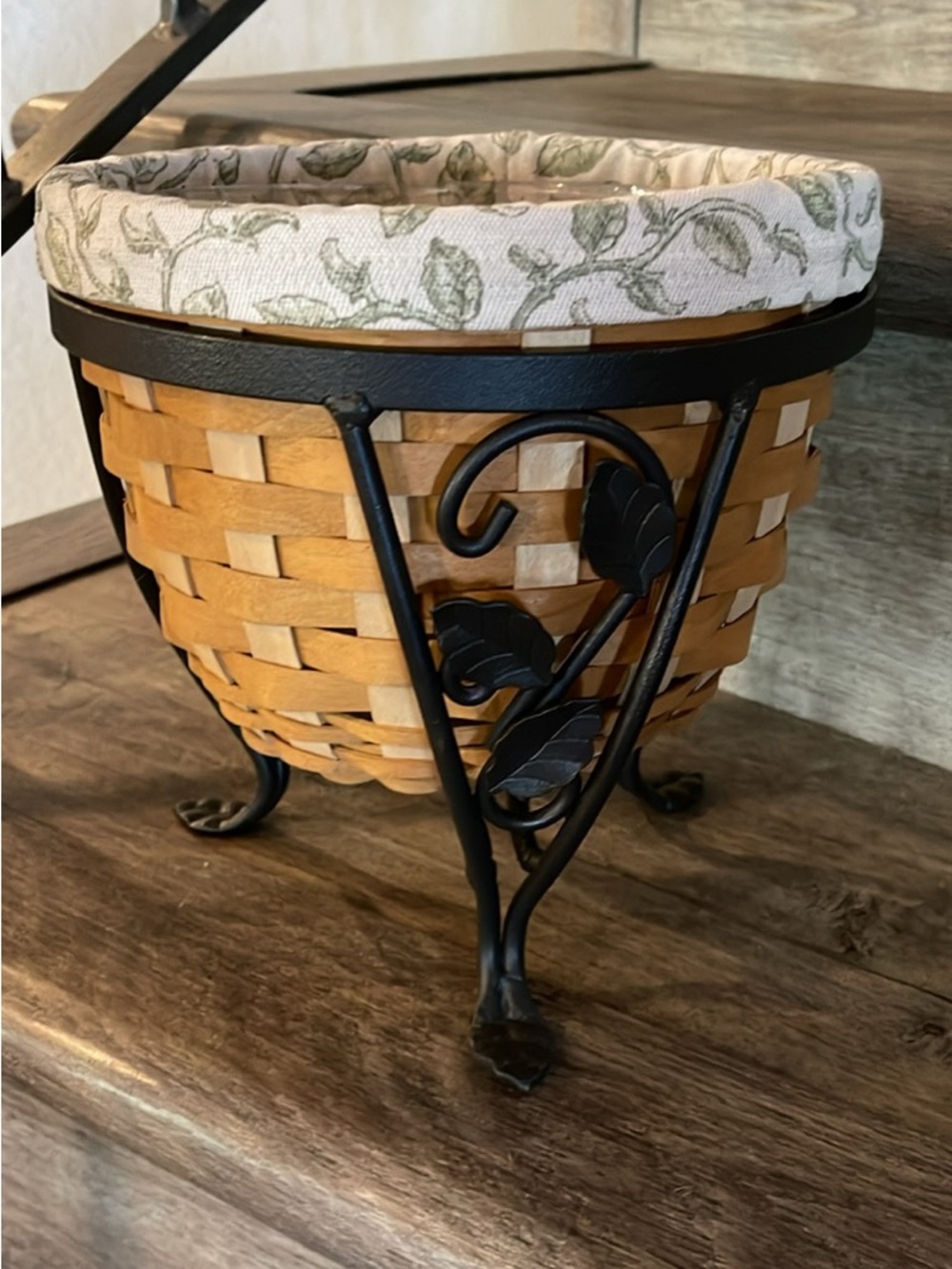Longaberger Flora Planter Set with Liner & Double Protector